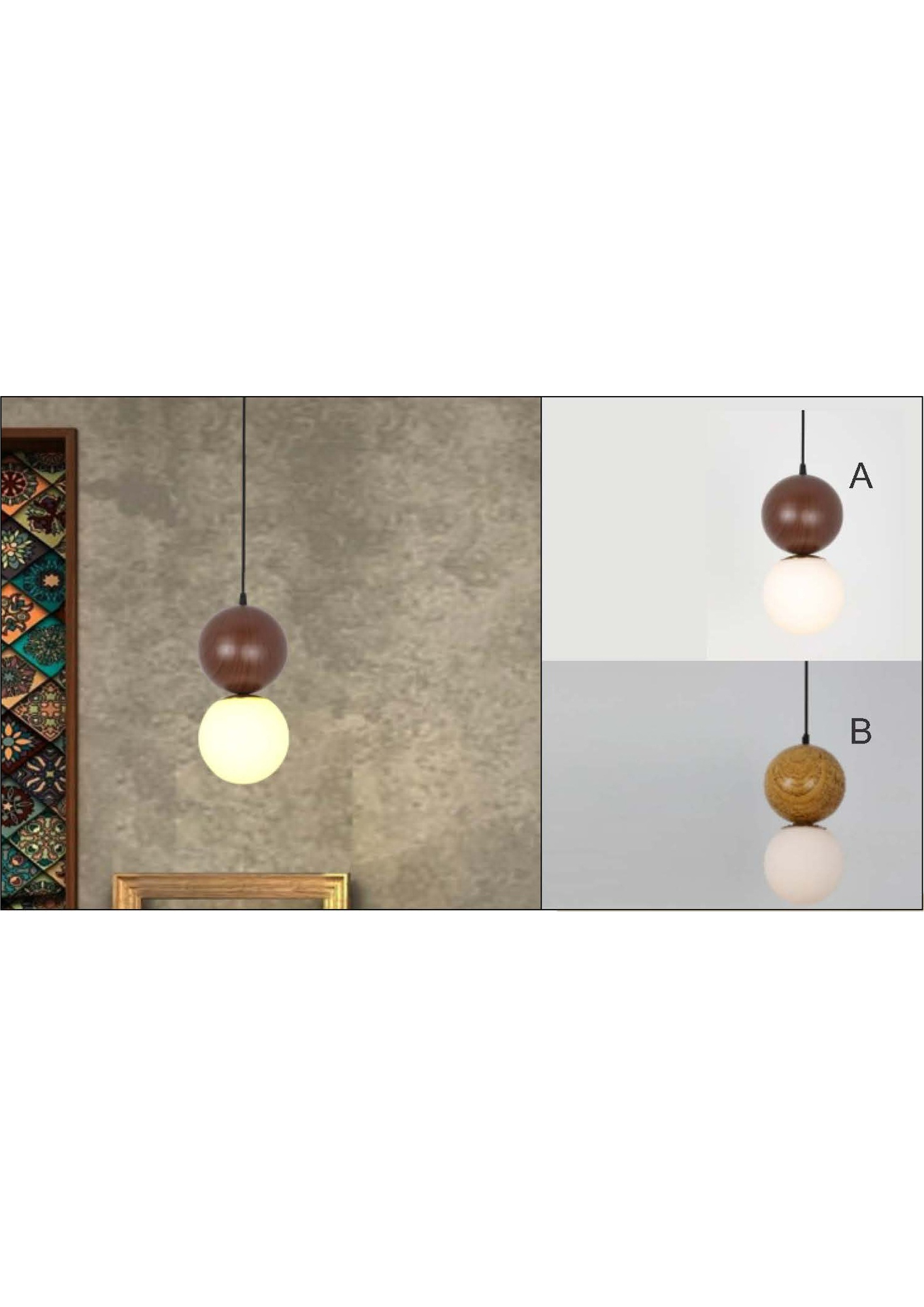 Beyond Lights - Wood Ball Lamp- GL